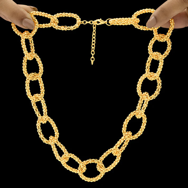 Anti-Tarnish Golden Chain Statement Necklace ⭐️⭐️⭐️⭐️⭐️ 100% Satisfied Customers