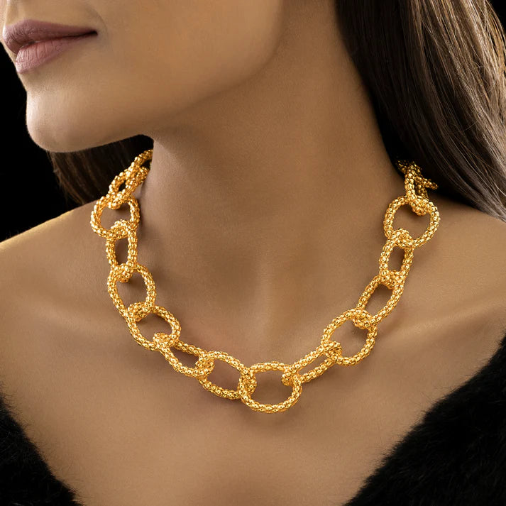 Anti-Tarnish Golden Chain Statement Necklace ⭐️⭐️⭐️⭐️⭐️ 100% Satisfied Customers