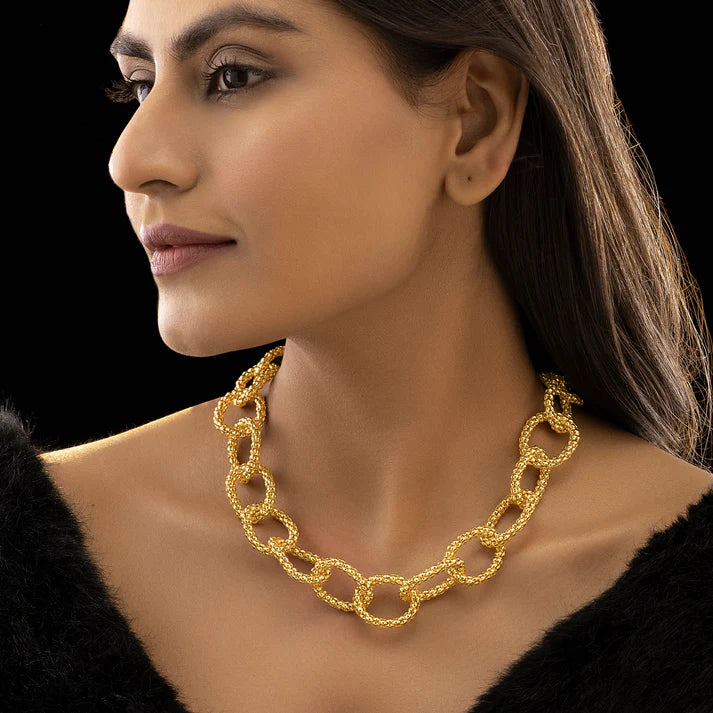 Anti-Tarnish Golden Chain Statement Necklace ⭐️⭐️⭐️⭐️⭐️ 100% Satisfied Customers
