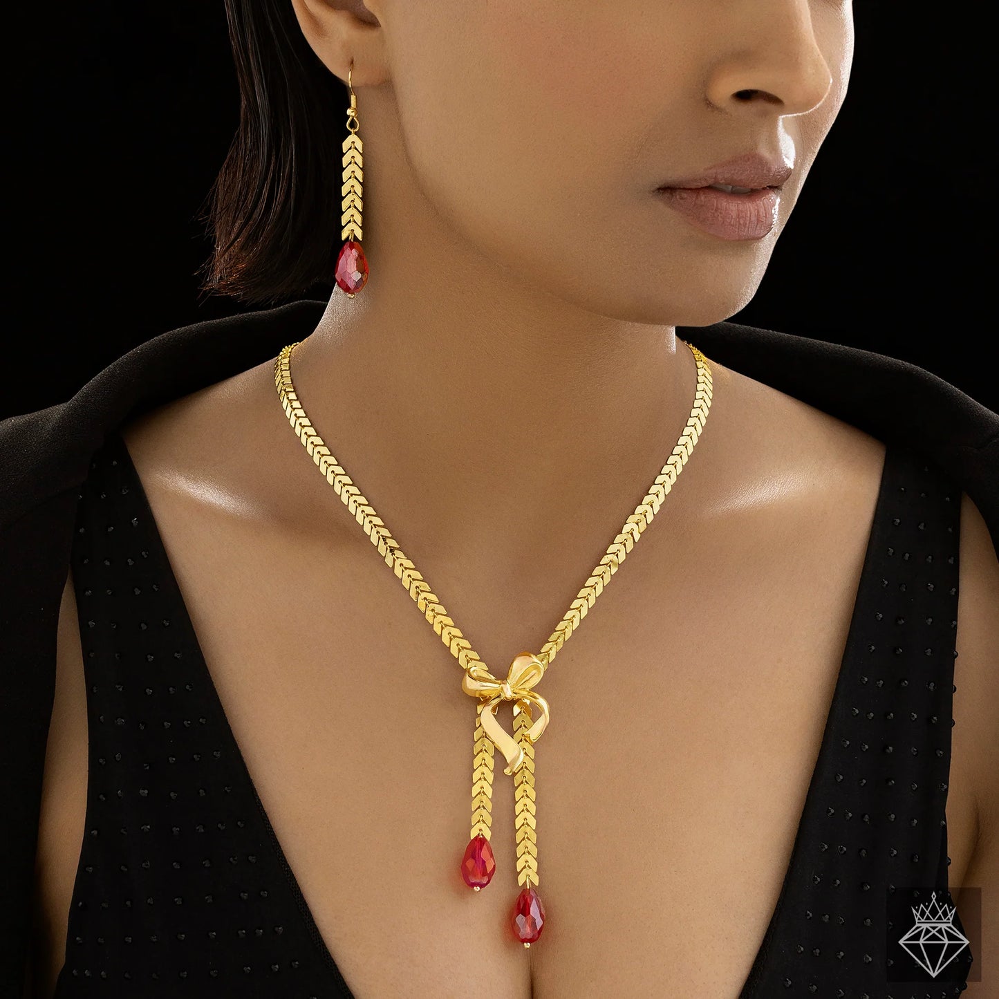 PRAO Anti-Tarnish Y Necklace Set With Earrings ⭐️⭐️⭐️⭐️⭐️ 100% Satisfied Customers