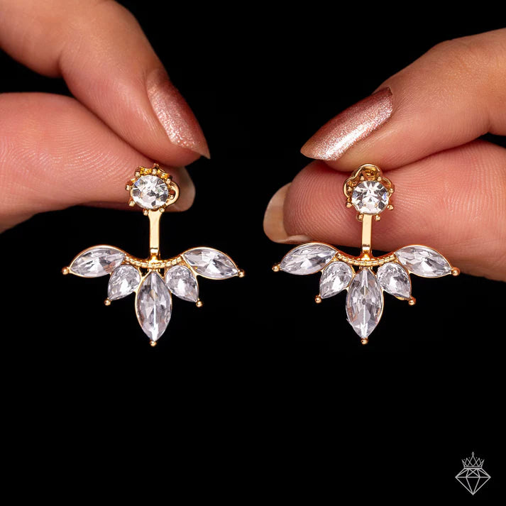 Anti-Tarnish Solitaire Designer Drop Earrings ⭐️⭐️⭐️⭐️⭐️ 100% Satisfied Customers