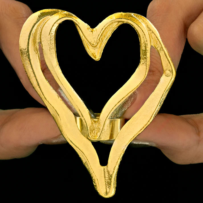 Anti-Tarnish Heart Ring (Adjustable Size) ⭐️⭐️⭐️⭐️⭐️ 100% Satisfied Customers