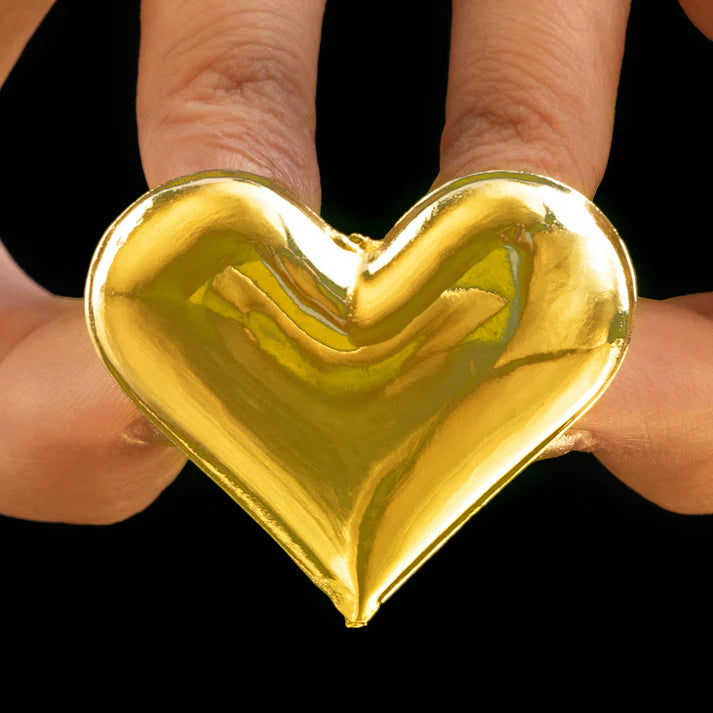 Anti-Tarnish Golden Heart Ring (Adjustable Size) ⭐️⭐️⭐️⭐️⭐️ 100% Satisfied Customers