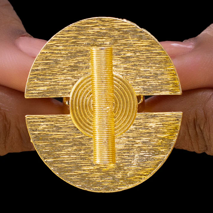 Anti-Tarnish Semi-Circle Geometric Ring ⭐️⭐️⭐️⭐️⭐️ 100% Satisfied Customers