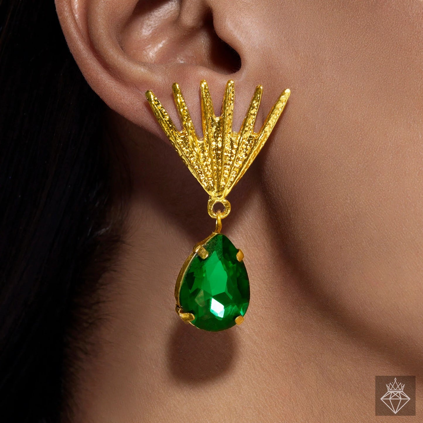 Anti-Tarnish Emerald Necklace Set With Earrings ⭐️⭐️⭐️⭐️⭐️ 100% Satisfied Customers