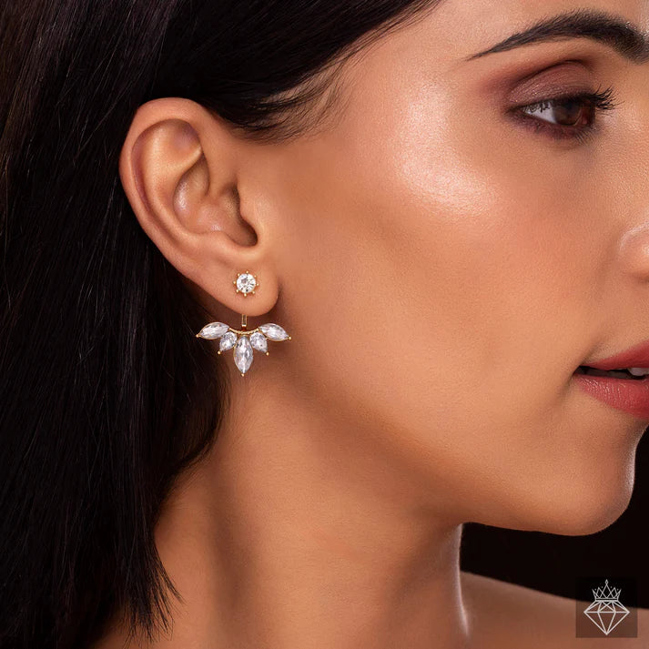 Anti-Tarnish Solitaire Designer Drop Earrings ⭐️⭐️⭐️⭐️⭐️ 100% Satisfied Customers