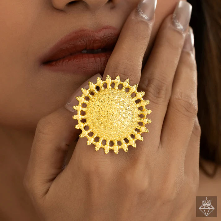 Anti-Tarnish Sun Ring ⭐️⭐️⭐️⭐️⭐️ 100% Satisfied Customers