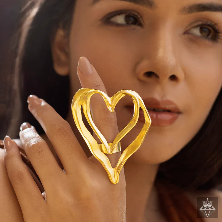 Anti-Tarnish Heart Ring (Adjustable Size) ⭐️⭐️⭐️⭐️⭐️ 100% Satisfied Customers