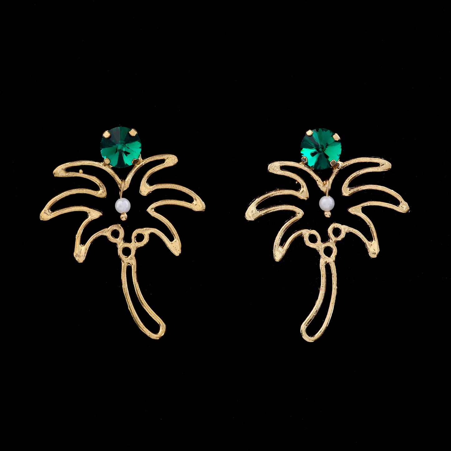 Anti-Tarnish Palm Tree Necklace Set With Earrings ⭐️⭐️⭐️⭐️⭐️ 100% Satisfied Customers
