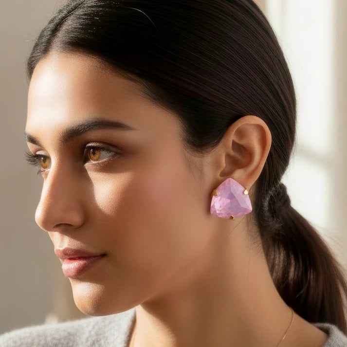 Anti-Tarnish Purple Trillion Stone Studs ⭐️⭐️⭐️⭐️⭐️ 100% Satisfied Customers