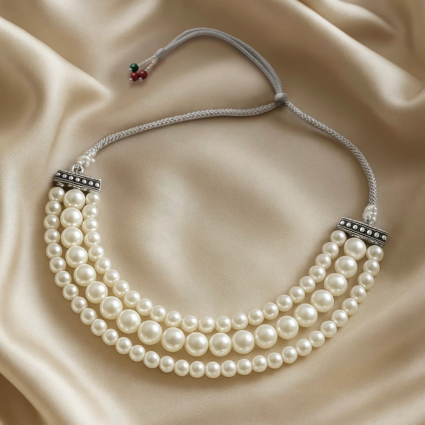 Triple Layer Pearl Choker Necklace Set ⭐️⭐️⭐️⭐️⭐️ 100% Satisfied Customers