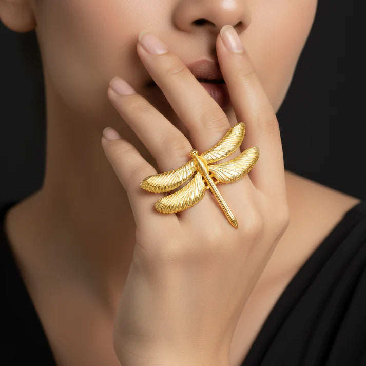 Anti-Tarnish Oversized Dragonfly Statement Ring ⭐️⭐️⭐️⭐️⭐️ 100% Satisfied Customers