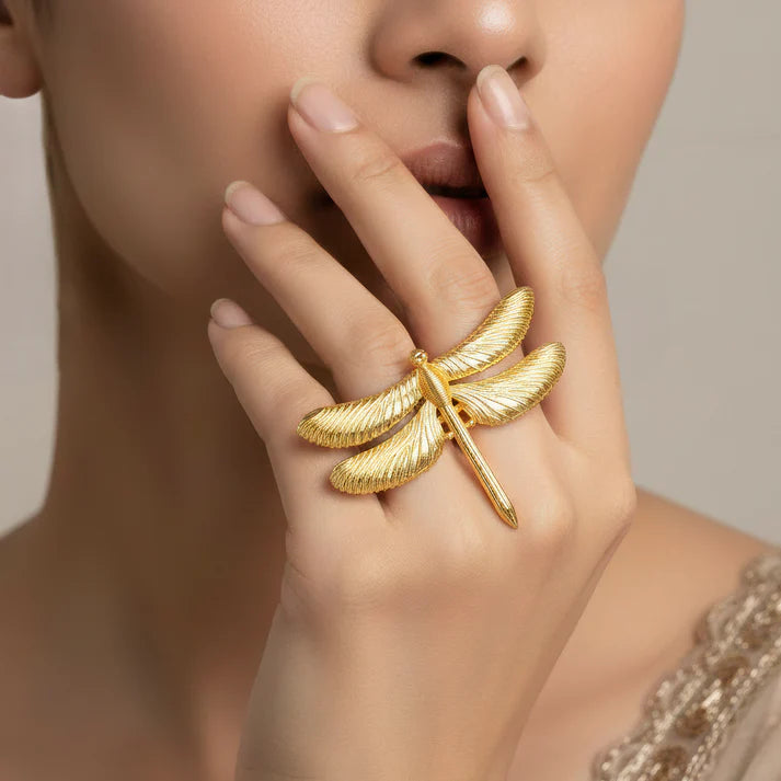 Anti-Tarnish Oversized Dragonfly Statement Ring ⭐️⭐️⭐️⭐️⭐️ 100% Satisfied Customers