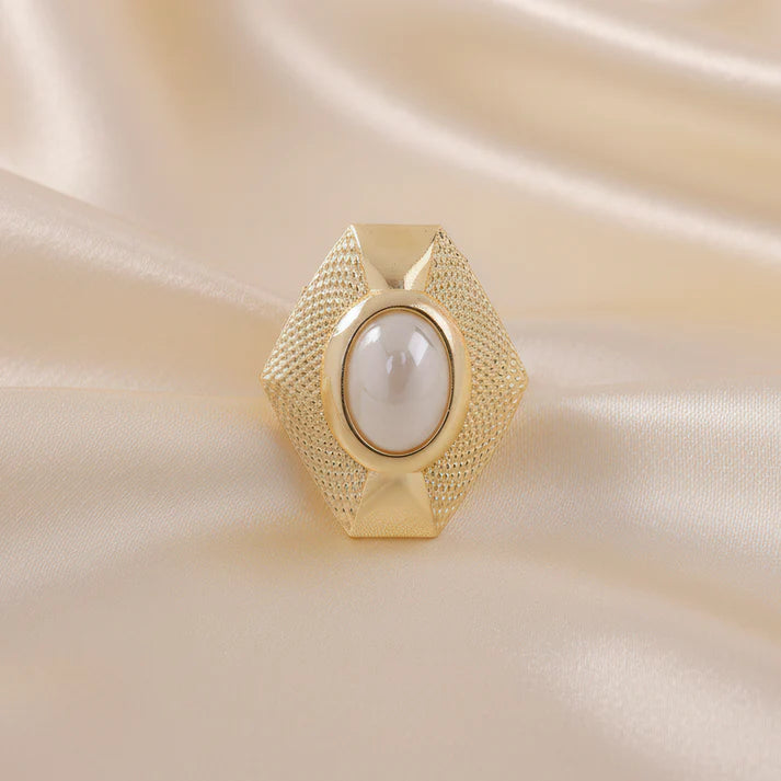 Anti-Tarnish Hexagon Rainbow Stone Ring (Adjustable Size) ⭐️⭐️⭐️⭐️⭐️ 100% Satisfied Customers