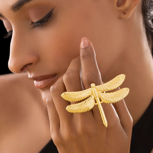 Anti-Tarnish Oversized Dragonfly Statement Ring ⭐️⭐️⭐️⭐️⭐️ 100% Satisfied Customers