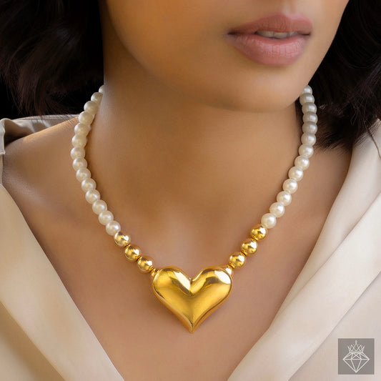 Anti-Tarnish Golden Heart Necklace ⭐️⭐️⭐️⭐️⭐️ 100% Satisfied Customers