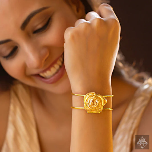 Anti-Tarnish Golden Rose Bracelet (Adjustable Size) ⭐️⭐️⭐️⭐️⭐️ 100% Satisfied Customers