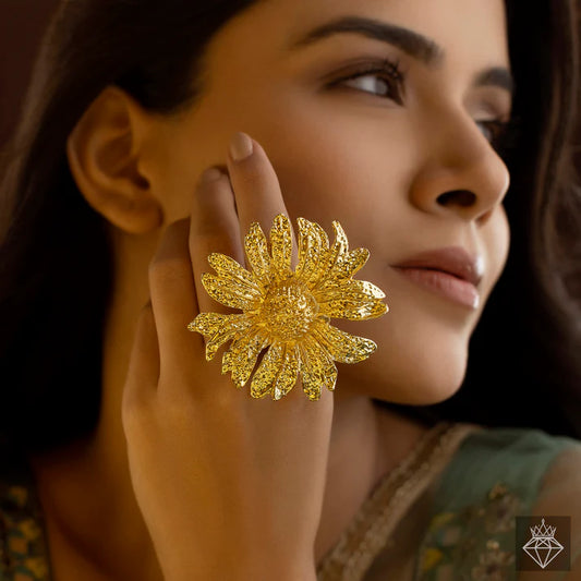 Anti-Tarnish Golden Sunflower Ring (Adjustable Size) ⭐️⭐️⭐️⭐️⭐️ 100% Satisfied Customers