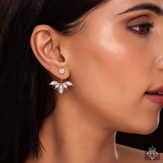 Anti-Tarnish Solitaire Designer Drop Earrings ⭐️⭐️⭐️⭐️⭐️ 100% Satisfied Customers