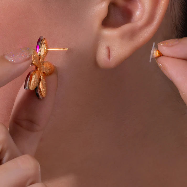 Anti-Tarnish Multicolor Crystal Flower Earrings ⭐️⭐️⭐️⭐️⭐️ 100% Satisfied Customers