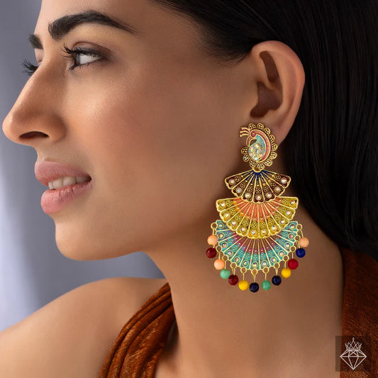 Anti-Tarnish Layered Ethnic Danglers ⭐️⭐️⭐️⭐️⭐️ 100% Satisfied Customers