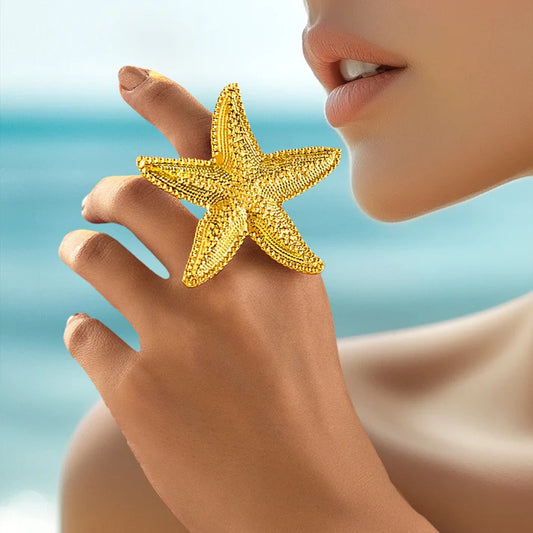 Anti-Tarnish Gold Plated Star Ring ⭐️⭐️⭐️⭐️⭐️ 100% Satisfied Customers