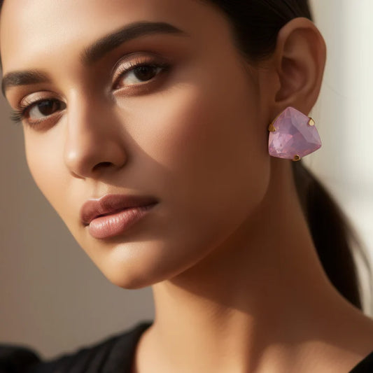 Anti-Tarnish Purple Trillion Stone Studs ⭐️⭐️⭐️⭐️⭐️ 100% Satisfied Customers